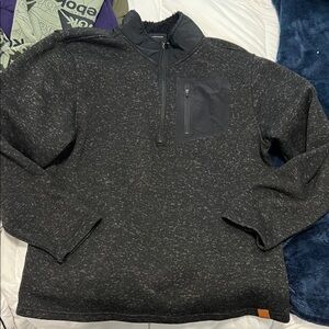 Men's Charcoal Zip-Up Sweater